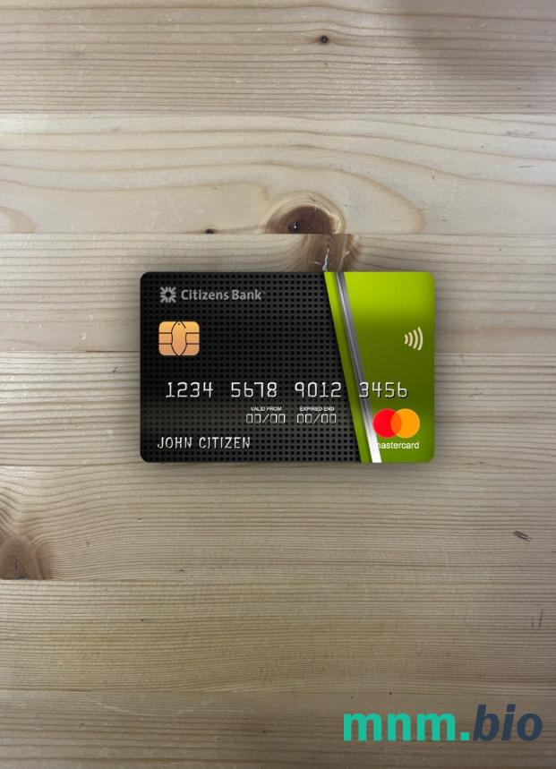 USA Citizens bank wygląd zdjęcia mastercard skan PSD + zdjęcie